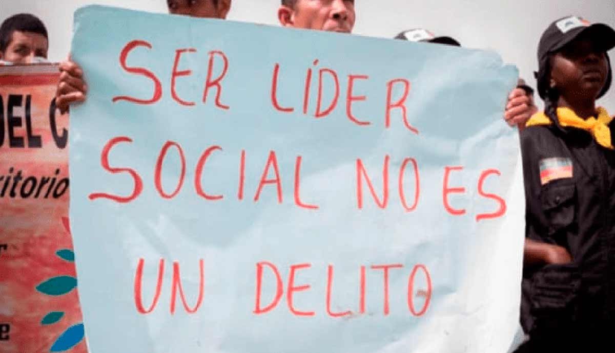 En promedio, cada 48 horas de 2018, fue asesinado un líder social en Colombia: Defensoría