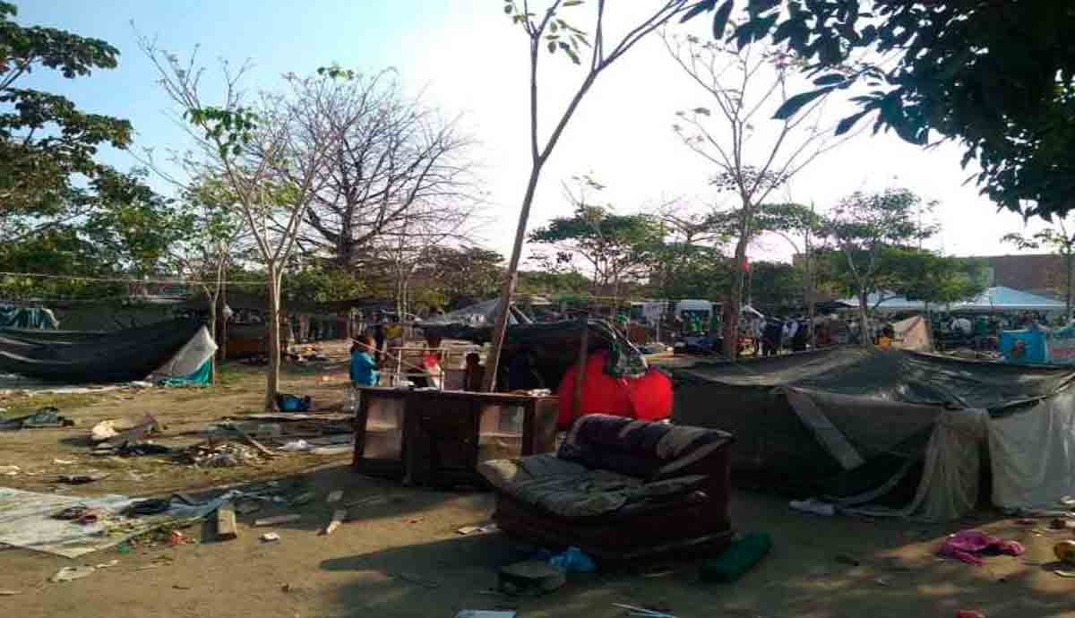 Adelantan desalojo de migrantes venezolanos que habían invadido sector de la Cirvunvalar con Murillo