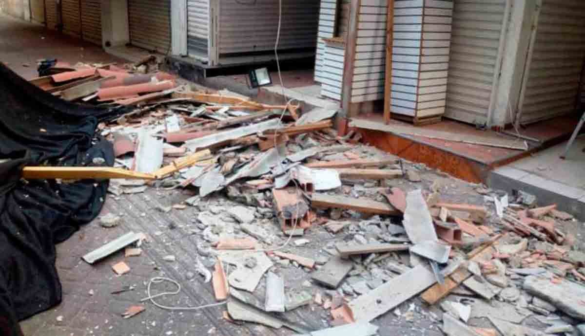 Se desploma plafón en el Centro Histórico de Cartagena