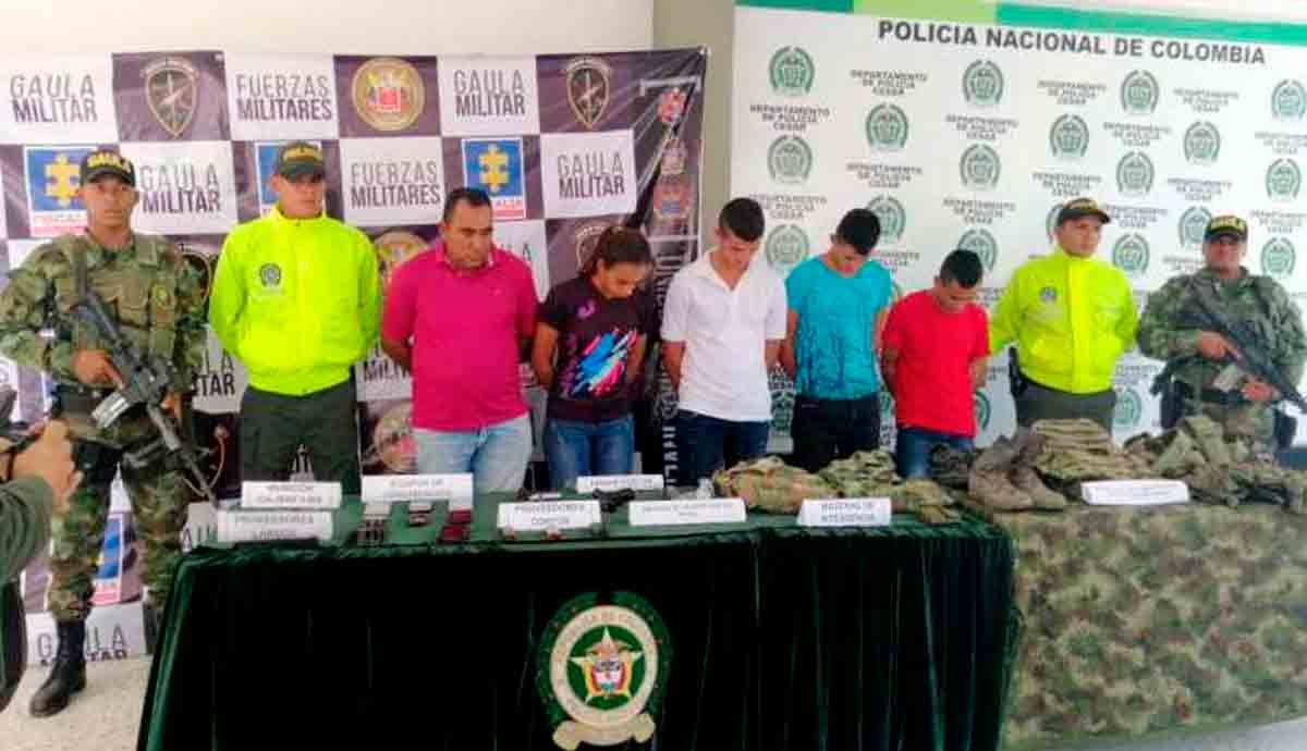 Caen cinco integrantes de ‘Los Pelusos’ en el Cesar