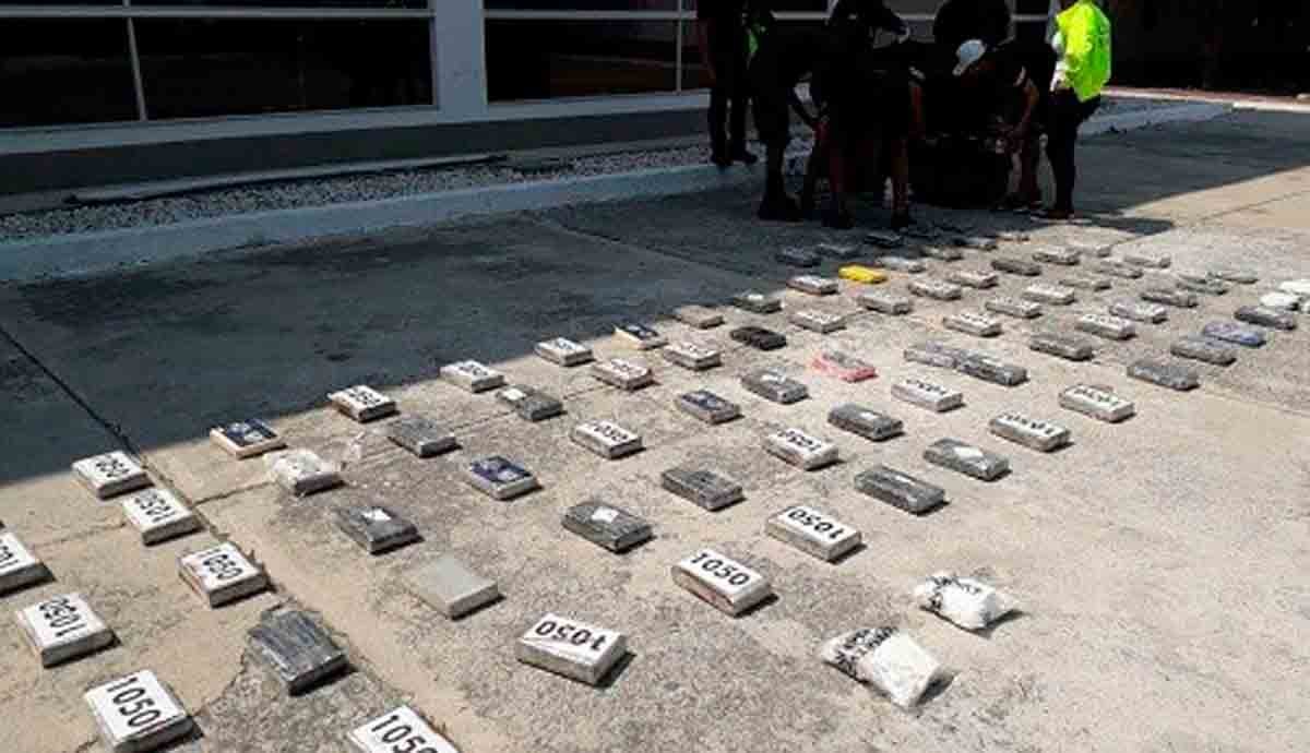 Policía Antinarcóticos y Fuerza Aérea decomisaron 169 kilos de cocaína