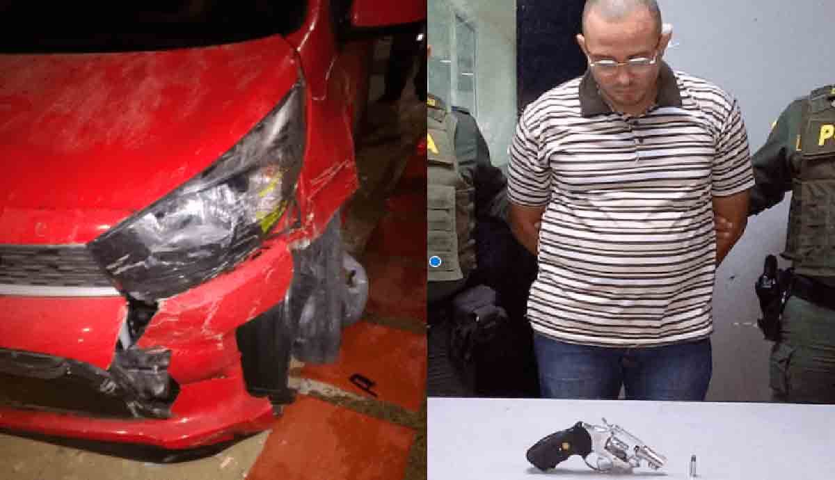 Roba auto, protagoniza persecución y se estrella contra contadores de gas