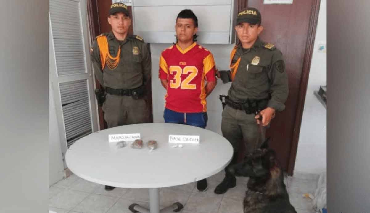 Lo capturan en Baranoa con base de coca y marihuana