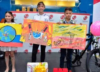Ganadores del concurso de pintura en el Festival Vallenato