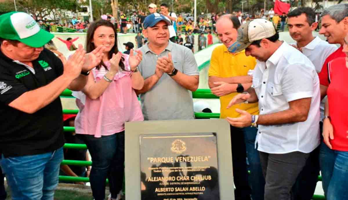 El Parque Venezuela es el número 151 que entregamos a Barranquilla: Char