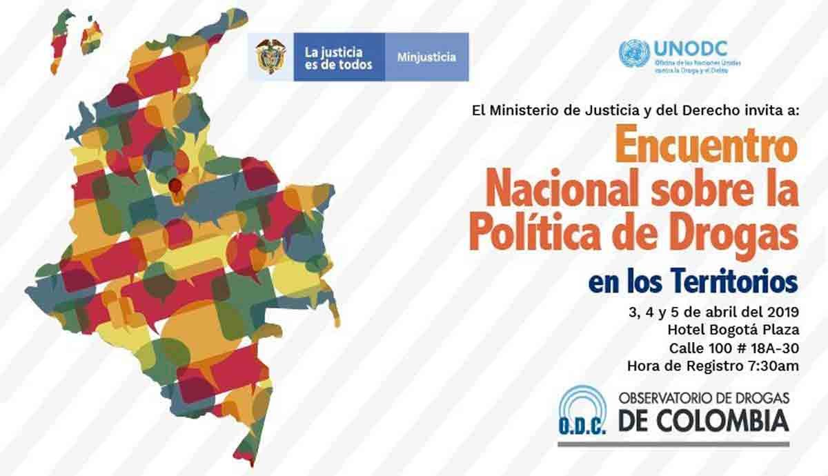 Minjusticia organiza el V Encuentro sobre política de Drogas en los Territorios el 3 y 5 de abril en Bogotá