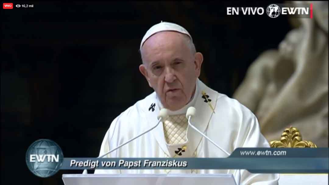 En Vivo Jueves Santo 2020: Misa de la Cena del Señor con el Papa Francisco