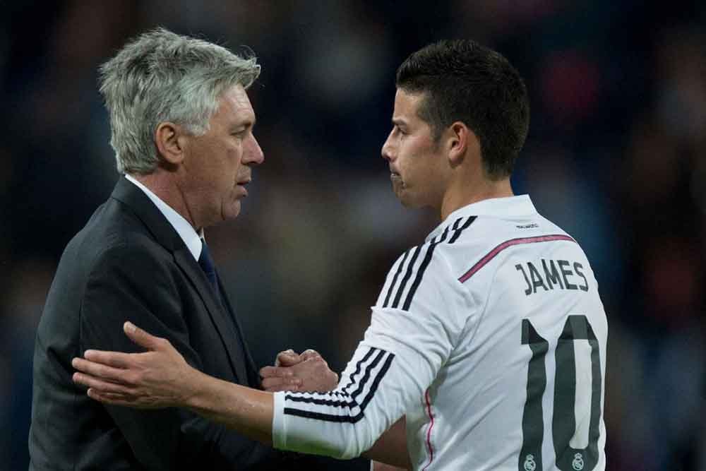 Carlo Ancelotti salvaría el futuro futbolístico de James Rodríguez