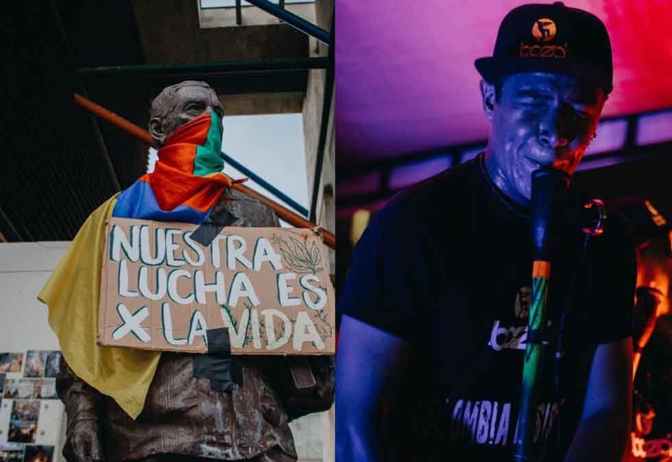 A través del arte barranquilleros rechazan la situación actual del país