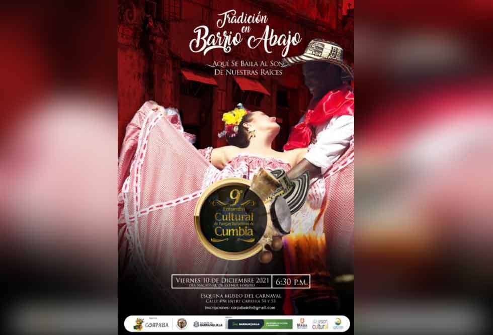 Este viernes IX Encuentro de parejas bailadoras de Cumbia en Barrio Abajo