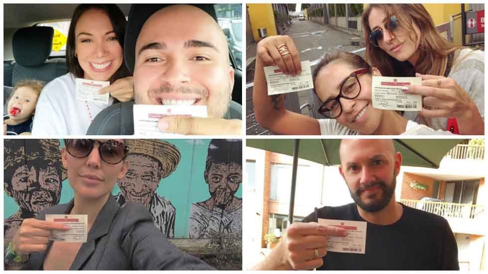 Muchos famosos decidieron ir a ejercer su derecho al voto￼