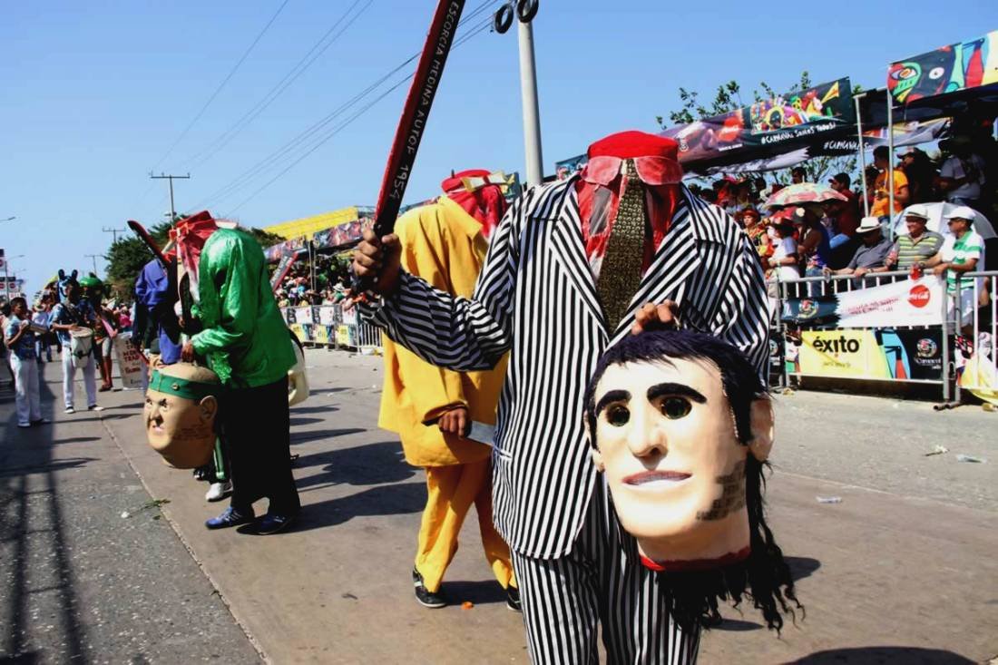 El disfraz de “El Descabezado” uno de los grandes atractivos del Carnaval de Barranquilla