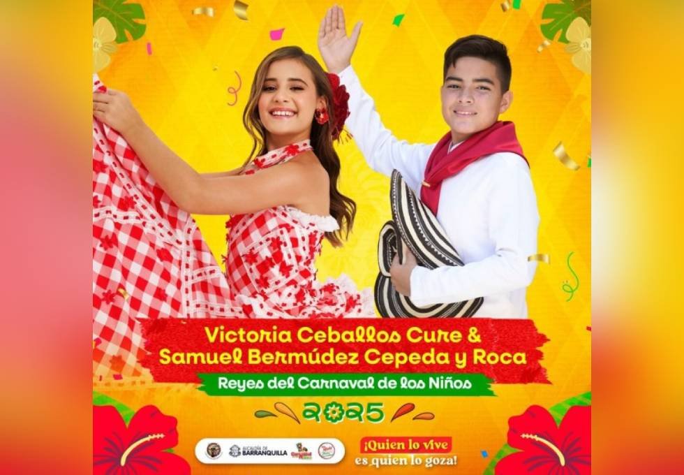 El Carnaval de Barranquilla 2025 ya tiene sus Reyes del Carnaval de los Niños