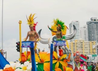 El Carnaval de Barranquilla deslumbró en el Bando de Cartagena como ciudad invitada a las Fiestas de Independencia