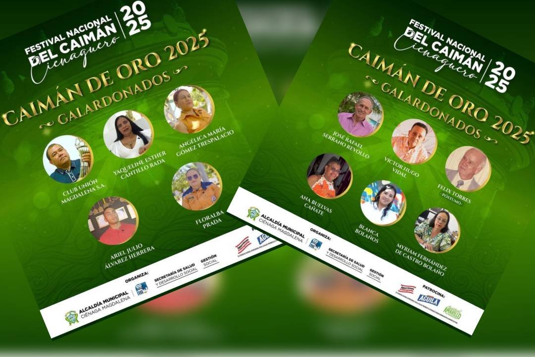 Prestigioso reconocimiento Caimán de Oro honra a destacados ciudadanos y personalidades en  la cultura de la región