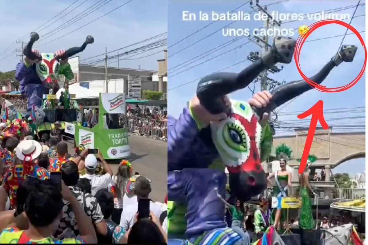 Por falta de adecuación de las calles para los desfiles del Carnaval, carroza pierde «Cacho» en pleno desfile