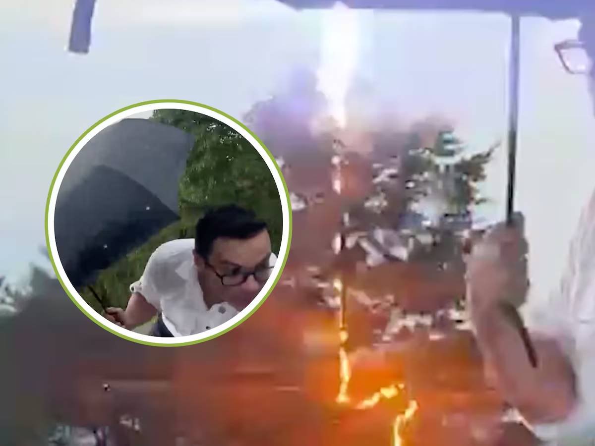 Reconocido periodista colombiano Juan Diego Alvira estuvo cerca de la muerte, un rayo cayó a escasos metros de donde se encontraba él