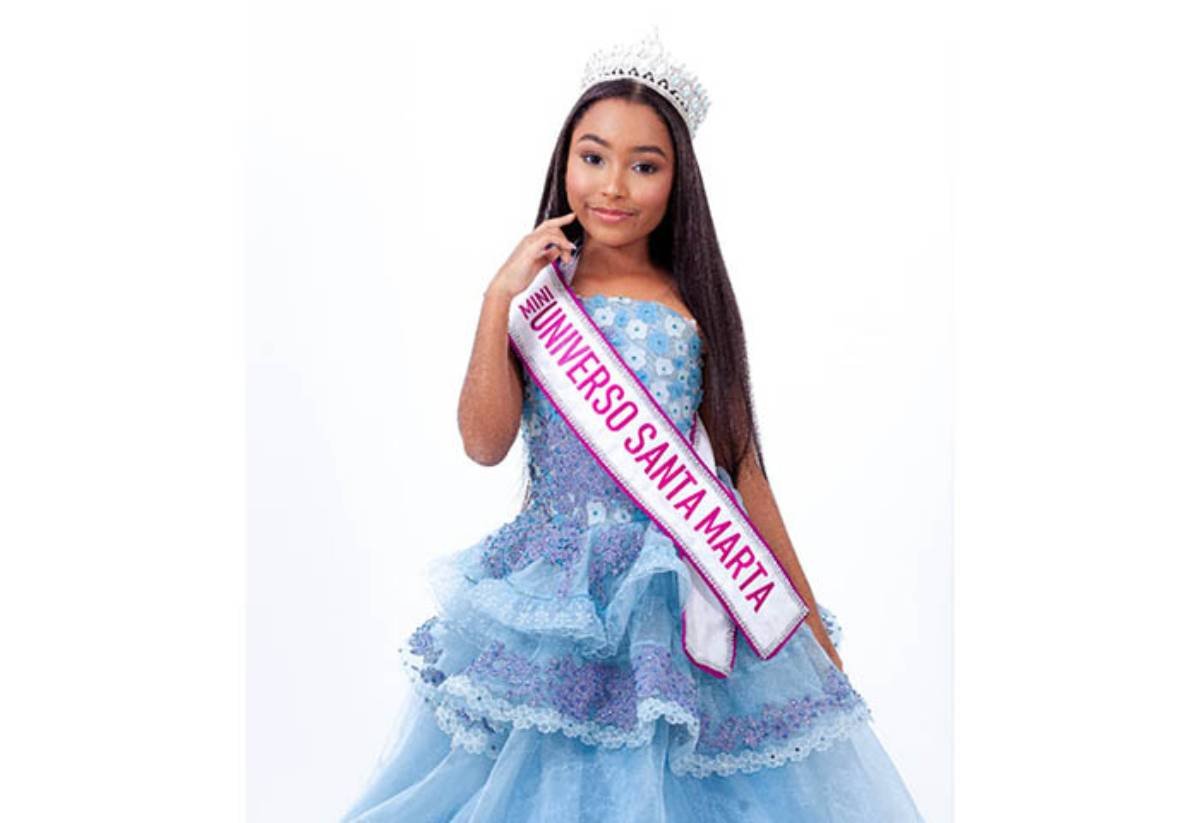 Luciana como Mini Universo Santa Marta 2025, rumbo al concurso Mini Universo Colombia 2025