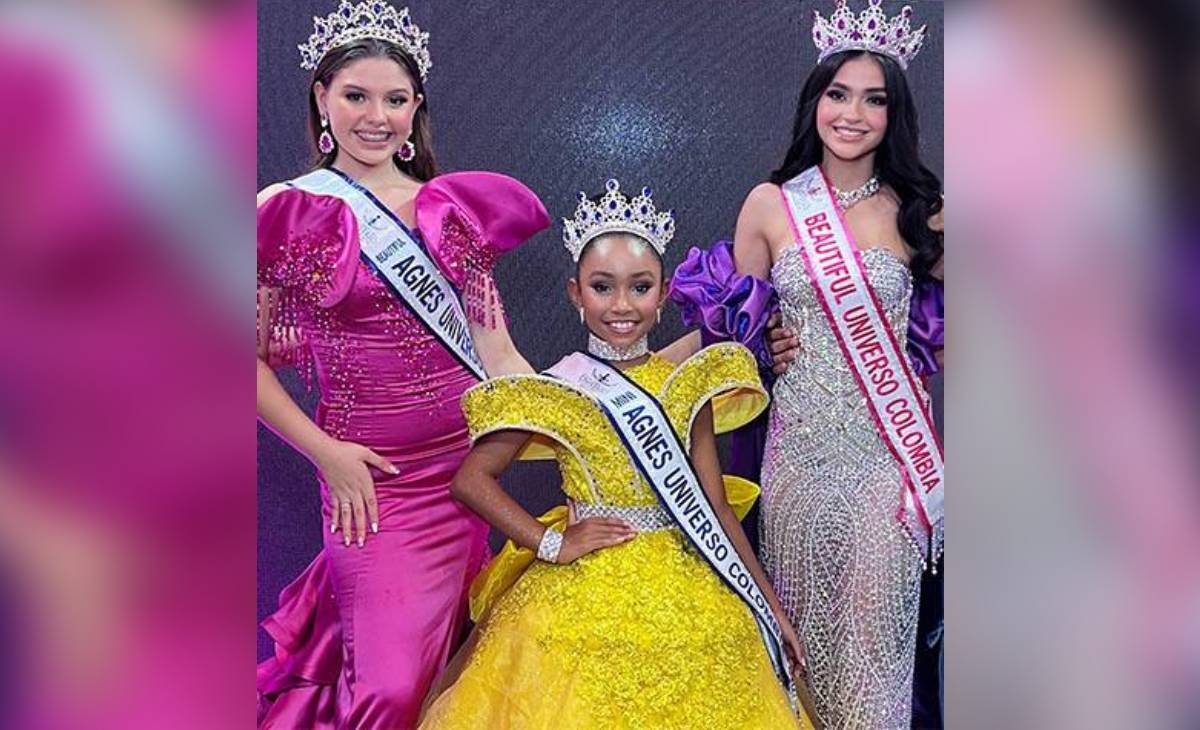 Luciana Bonilla Correa de 8 años se alzó con el título de Mini Agnes Universo Colombia