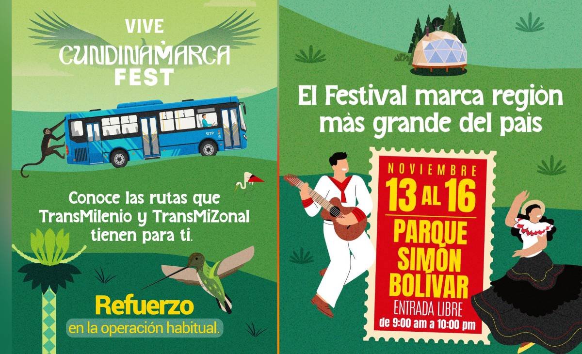 Cundinamarca Fest 2025 se realizará del 14 al 16 de noviembre en el Parque Simón Bolívar