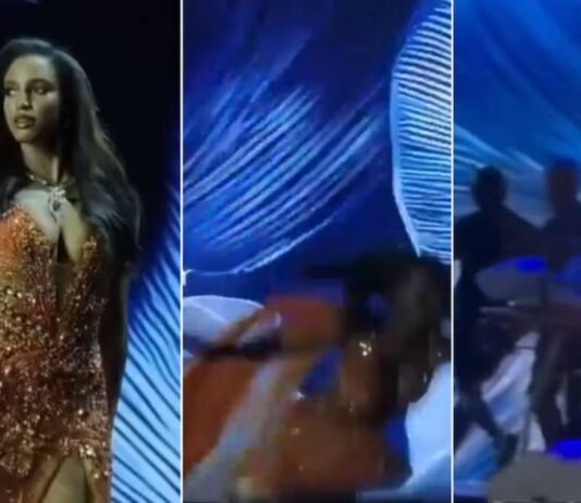 Miss Jamaica, Gabrielle Henry, sufrió una aparatosa caída desde el escenario de Miss Universo 2025