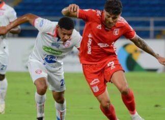 Unión Magdalena volvió a tropezar, sufrió una nueva derrota en la Liga al caer 3–0 frente al América de Cali