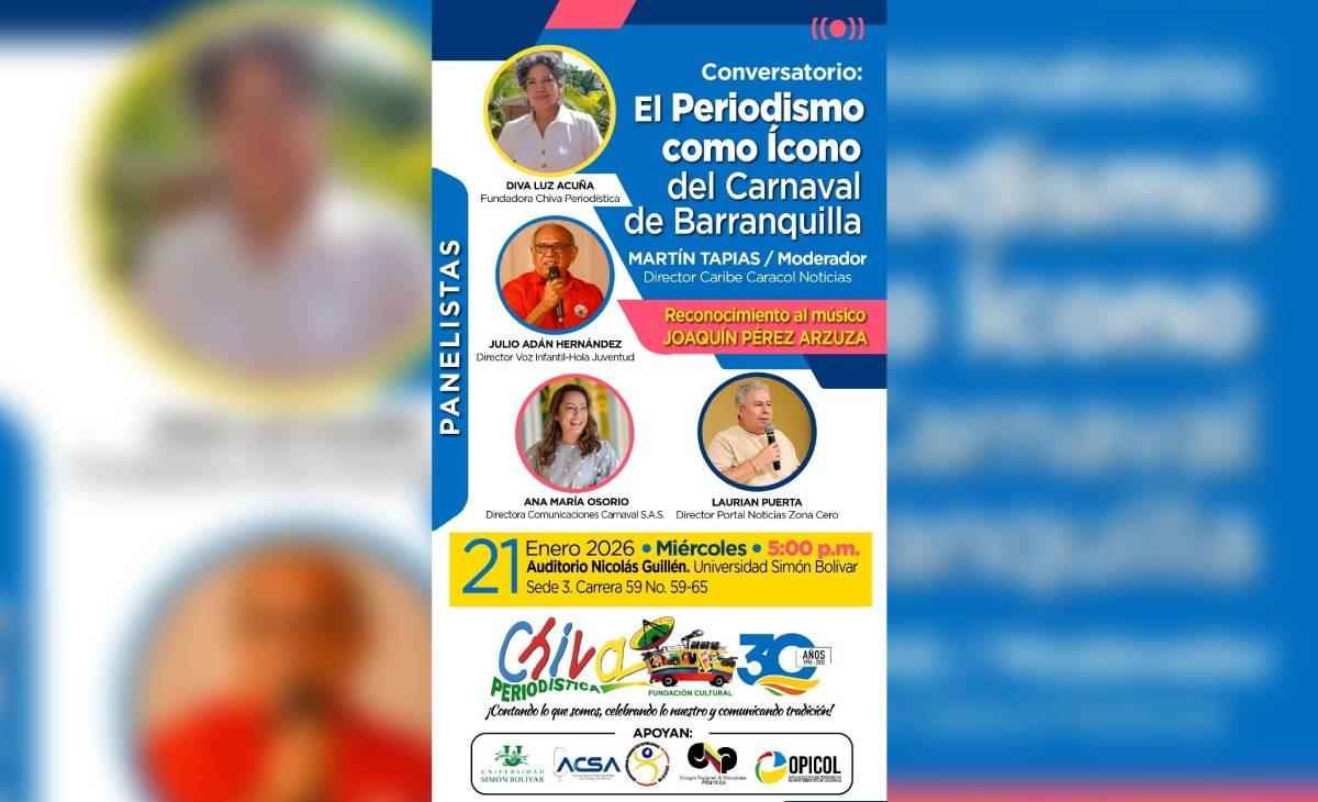 Fundación Cultural Chiva Periodística anunció gran conversatorio