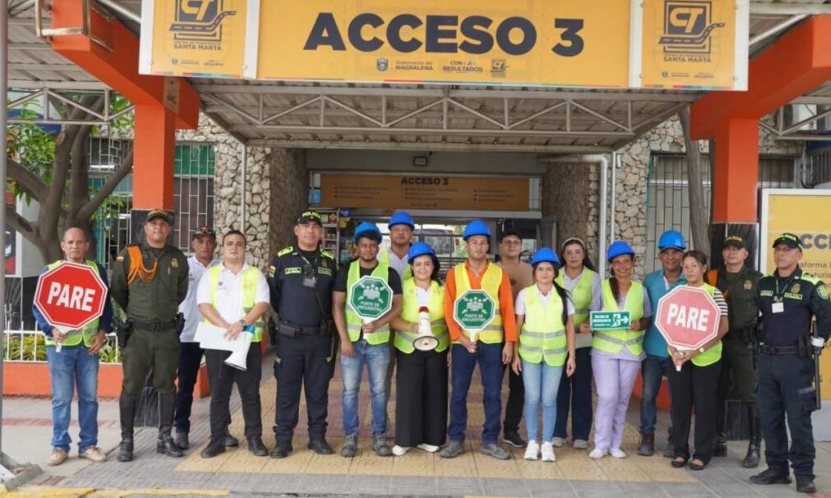 Santa Marta fortalece seguridad en simulacro
